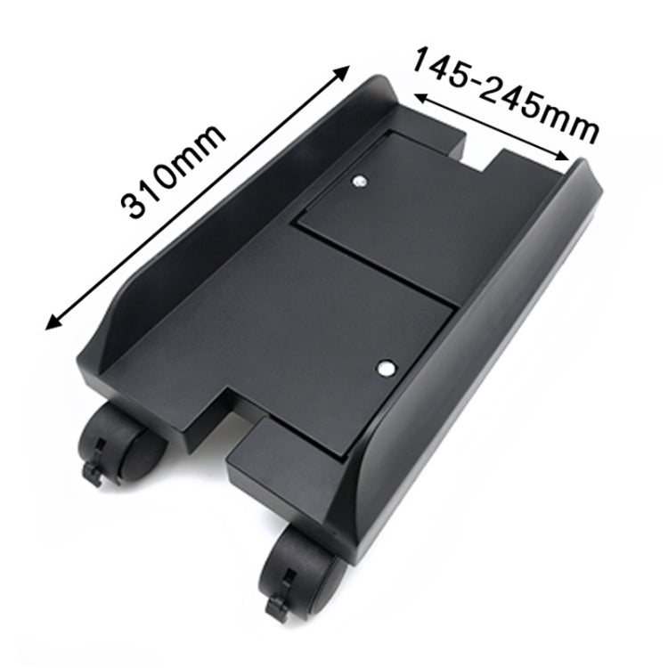 Computer Mainframe Host Adjustable Bracket  with Wheel, Size: S, H Type (Black), H Type (White)