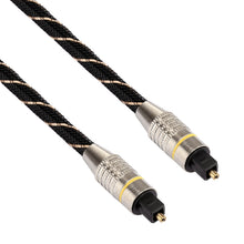 Load image into Gallery viewer, 10m OD6.0mm Gold Plated Metal Head Woven Net Line Toslink Male to Male Digital Optical Audio Cable, Length: 10m