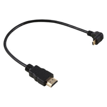 Load image into Gallery viewer, 30cm 4K HDMI Male to Micro HDMI Positive Angled Male Gold-plated Connector Adapter Cable, 30cm Positive