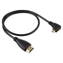 Load image into Gallery viewer, 50cm 4K HDMI Male to Micro HDMI Right Angled Male Gold-plated Connector Adapter Cable, 50cm Right