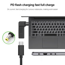 Load image into Gallery viewer, USB-C / Type-C Female to 5.5 x 2.5mm Male Plug Elbow Adapter Connector, 5.5 x 2.5mm Elbow