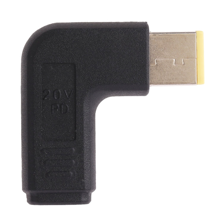 USB-C / Type-C Female to Big Square USB Male Plug Elbow Adapter Connector For Lenovo Thinkpad / ThinkBook / Xiaoxin, Lenovo Big Square Elbow