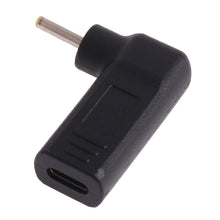 Load image into Gallery viewer, 2.5 x 0.7mm Male to USB-C / Type-C Female Plug Elbow Adapter Connector, 2.5 x 0.7mm Elbow