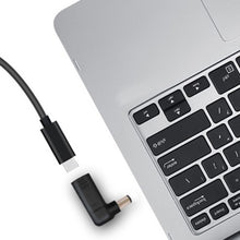 Load image into Gallery viewer, USB-C / Type-C Female to 7.4 x 5.0mm Male Plug Elbow Adapter Connector for HP Laptops, 7.4 x 5.0mm Elbow (HP)