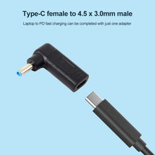 Load image into Gallery viewer, USB-C / Type-C Female to 4.5 x 3.0mm Male Plug Elbow Adapter Connector, 4.5 x 3.0mm Elbow Black, 4.5 x 3.0mm Elbow Blue