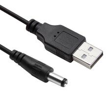 Load image into Gallery viewer, 1.5m USB to DC 5.5mm Power Spring Coiled Cable, AM to DC 5.5mm, Length: 1.5m