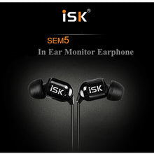 Load image into Gallery viewer, ISK SEM5 3.5mm HiFi Stereo In Ear Monitor Earphone for Phone Computer Network K Song Headphones