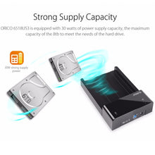 Load image into Gallery viewer, ORICO 6518US3 USB 3.0 Type-B 2.5 / 3.5 inch Tool Free HDD Docking Station External Storage Enclosure Hard Disk Box