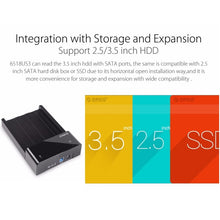 Load image into Gallery viewer, ORICO 6518US3 USB 3.0 Type-B 2.5 / 3.5 inch Tool Free HDD Docking Station External Storage Enclosure Hard Disk Box