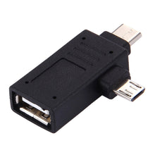 Load image into Gallery viewer, USB-C / Type-C Male + Micro USB Male to USB 2.0 Female Adapter, USB 2.0