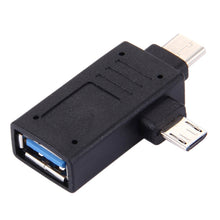 Load image into Gallery viewer, USB-C / Type-C Male + Micro USB Male to USB 3.0 Female Adapter, USB 3.0