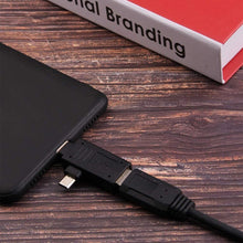 Load image into Gallery viewer, USB-C / Type-C Male + Micro USB Male to USB 3.0 Female Adapter, USB 3.0