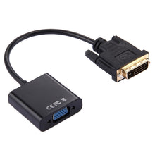 Load image into Gallery viewer, DVI-D 24+1 Pin Man to VGA 15 Pin HDTV Adapter Converter, DVI-D 24+1 Pin