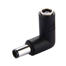 Load image into Gallery viewer, DC 4506 Male  to DC 7406 Female Connector Power Adapter for HP Laptop Notebook, 90 Degree Right Angle Elbow, DC 7406 Male to Female