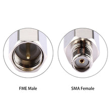 Load image into Gallery viewer, FME Male to SMA Female Connector Adapter, F Male to SMA Female