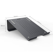 Load image into Gallery viewer, Aluminum Cooling Stand for Laptop, Suitable for Mac Air, Mac Pro,  iPad, and Other 11-17 inch Laptops, Aluminum Stand Grey, Aluminum Stand Gold, Aluminum Stand Silver
