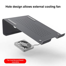 Load image into Gallery viewer, Aluminum Cooling Stand for Laptop, Suitable for Mac Air, Mac Pro,  iPad, and Other 11-17 inch Laptops, Aluminum Stand Grey, Aluminum Stand Gold, Aluminum Stand Silver