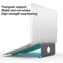 Load image into Gallery viewer, Aluminum Cooling Stand for Laptop, Suitable for Mac Air, Mac Pro,  iPad, and Other 11-17 inch Laptops, Aluminum Stand Grey, Aluminum Stand Gold, Aluminum Stand Silver