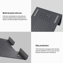 Load image into Gallery viewer, Aluminum Cooling Stand for Laptop, Suitable for Mac Air, Mac Pro,  iPad, and Other 11-17 inch Laptops, Aluminum Stand Grey, Aluminum Stand Gold, Aluminum Stand Silver