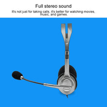 Load image into Gallery viewer, Logitech H110 Dual 3.5mm Audio Plugs Stereo Headset, H110
