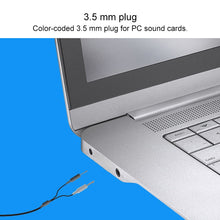 Load image into Gallery viewer, Logitech H110 Dual 3.5mm Audio Plugs Stereo Headset, H110