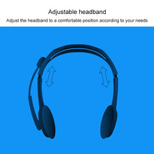 Load image into Gallery viewer, Logitech H110 Dual 3.5mm Audio Plugs Stereo Headset, H110