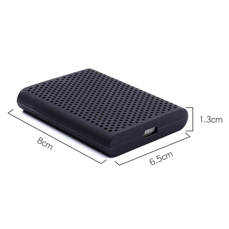 PT500 Scratch-resistant All-inclusive Portable Hard Drive Silicone Protective Case for Samsung Portable SSD T5, with Vents, Black, Blue, Red, White