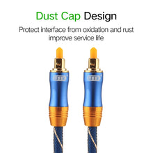 Load image into Gallery viewer, EMK LSYJ-A 2m OD6.0mm Gold Plated Metal Head Toslink Male to Male Digital Optical Audio Cable, Length: 2m