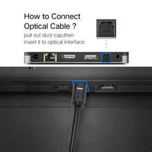 Load image into Gallery viewer, EMK 2m OD4.0mm Toslink Male to Male Digital Optical Audio Cable, Length: 2m