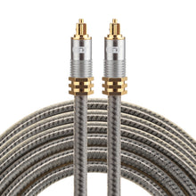 Load image into Gallery viewer, EMK YL-A 3m OD8.0mm Gold Plated Metal Head Toslink Male to Male Digital Optical Audio Cable, Length: 3m
