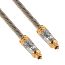 Load image into Gallery viewer, EMK YL-A 3m OD8.0mm Gold Plated Metal Head Toslink Male to Male Digital Optical Audio Cable, Length: 3m