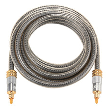 Load image into Gallery viewer, EMK YL-A 3m OD8.0mm Gold Plated Metal Head Toslink Male to Male Digital Optical Audio Cable, Length: 3m