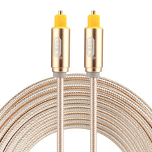 Load image into Gallery viewer, EMK 3m OD4.0mm Gold Plated Metal Head Woven Line Toslink Male to Male Digital Optical Audio Cable, Length: 3m