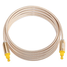 Load image into Gallery viewer, EMK 3m OD4.0mm Gold Plated Metal Head Woven Line Toslink Male to Male Digital Optical Audio Cable, Length: 3m