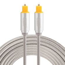 Load image into Gallery viewer, EMK 3m OD4.0mm Gold Plated Metal Head Woven Line Toslink Male to Male Digital Optical Audio Cable, Length: 3m