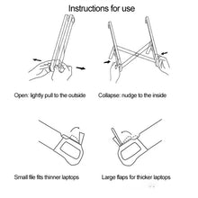 Load image into Gallery viewer, NEXSTAND Laptop Height Extender Holder Stand Folding Portable Computer Heat Dissipation Bracket, Size: 27x3.9x3.6cm