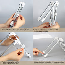 Load image into Gallery viewer, Aluminum Alloy Laptop Height Extender Holder Stand Folding Portable Computer Heat Dissipation Bracket, Size: 24.5x3.3x2.8cm