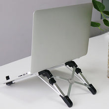 Load image into Gallery viewer, Aluminum Alloy Laptop Height Extender Holder Stand Folding Portable Computer Heat Dissipation Bracket, Size: 24.5x3.3x2.8cm