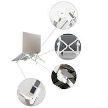 Load image into Gallery viewer, Aluminum Alloy Laptop Height Extender Holder Stand Folding Portable Computer Heat Dissipation Bracket, Size: 24.5x3.3x2.8cm