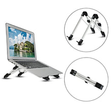 Load image into Gallery viewer, Aluminum Alloy Laptop Height Extender Holder Stand Folding Portable Computer Heat Dissipation Bracket, Size: 24.5x3.3x2.8cm