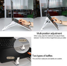 Load image into Gallery viewer, Aluminum Alloy Laptop Height Extender Holder Stand Folding Portable Computer Heat Dissipation Bracket, Size: 24.5x3.3x2.8cm