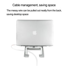 Load image into Gallery viewer, Laptop Height Extender Holder Stand Folding Portable Computer Heat Dissipation Bracket, Size: 22.3x23.5x1.3cm