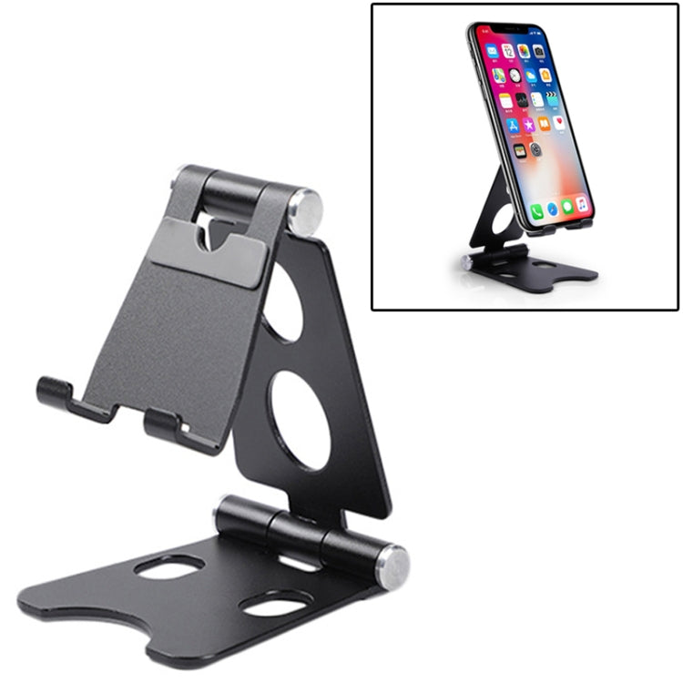 ROOSTAND R2 Aluminum Alloy Mobile Desktop Tablet Bracket Double Folding Lazy Artifact, Size: 6.4x7x9cm