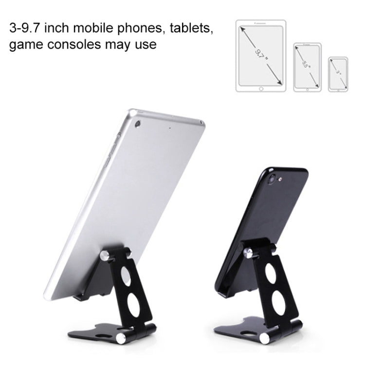 ROOSTAND R2 Aluminum Alloy Mobile Desktop Tablet Bracket Double Folding Lazy Artifact, Size: 6.4x7x9cm