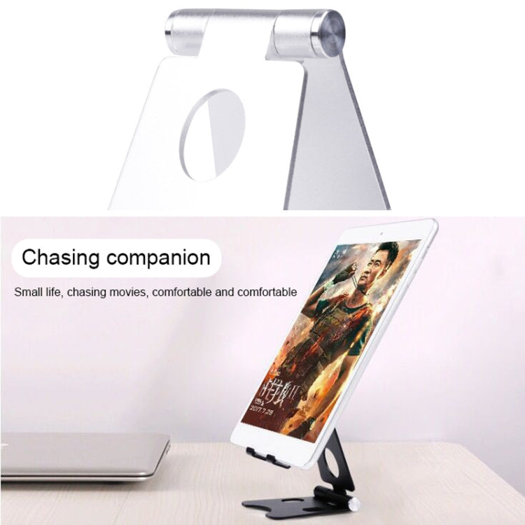 ROOSTAND R2 Aluminum Alloy Mobile Desktop Tablet Bracket Double Folding Lazy Artifact, Size: 6.4x7x9cm