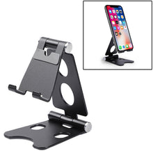 Load image into Gallery viewer, ROOSTAND R2 Aluminum Alloy Mobile Desktop Tablet Bracket Double Folding Lazy Artifact, Size: 6.4x7x9cm, R2  Rose Gold, R2  Rose Red, R2  Silver, R2 Black, R2 Champagne Gold