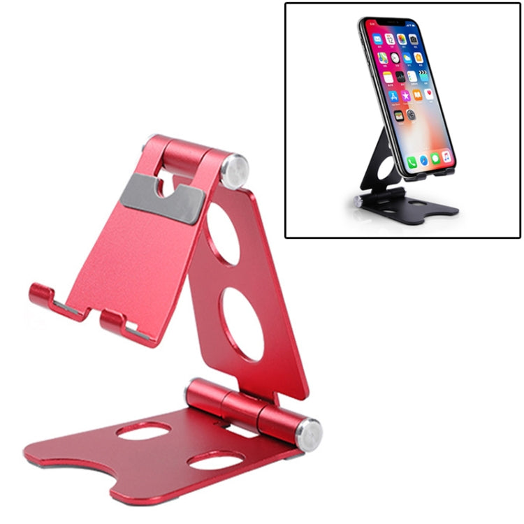 ROOSTAND R2 Aluminum Alloy Mobile Desktop Tablet Bracket Double Folding Lazy Artifact, Size: 6.4x7x9cm
