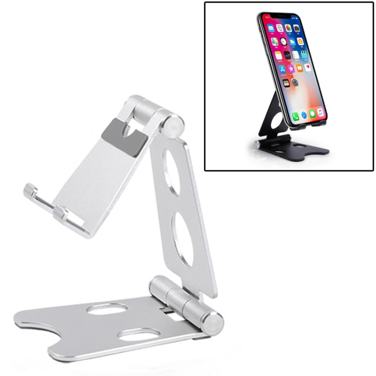 ROOSTAND R2 Aluminum Alloy Mobile Desktop Tablet Bracket Double Folding Lazy Artifact, Size: 6.4x7x9cm