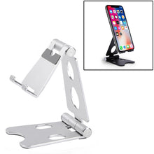 Load image into Gallery viewer, ROOSTAND R2 Aluminum Alloy Mobile Desktop Tablet Bracket Double Folding Lazy Artifact, Size: 6.4x7x9cm, R2  Rose Gold, R2  Rose Red, R2  Silver, R2 Black, R2 Champagne Gold