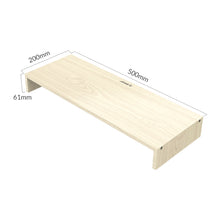 Load image into Gallery viewer, ORICO MSR-01-WD-BP Wood Grain Computer Monitor Holder, Size: 50 x 20 x 6.1cm, Size: 50 x 20 x 6.1cm